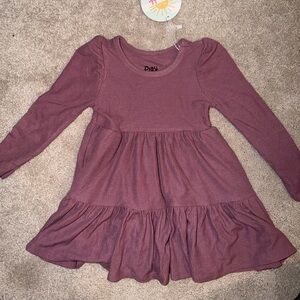 Little Sleepies - Dusty Plum Waffle Dress - 2T - NWT